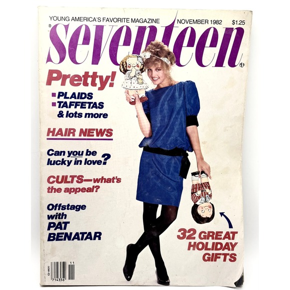 Seventeen Magazine Other - Vintage Seventeen Magazine November 1982 Pat Benatar 80s Fashion Holiday Gifts